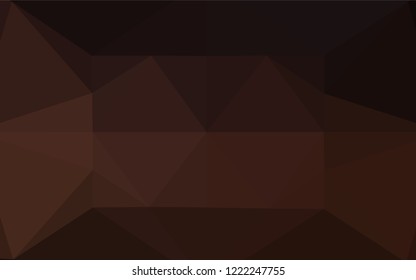 Dark Black vector blurry hexagon template. Glitter abstract illustration with an elegant design. The template can be used as a background for cell phones.