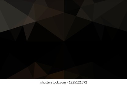 Dark Black vector blurry hexagon texture. Brand new colored illustration in blurry style with gradient. Triangular pattern for your business design.