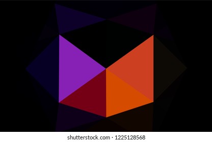 Dark Black vector blurry hexagon pattern. Shining colored illustration in a Brand new style. The textured pattern can be used for background.