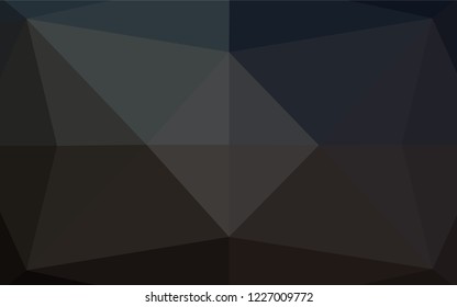 Dark Black vector blurry hexagon pattern. Brand new colored illustration in blurry style with gradient. A completely new template for your business design.
