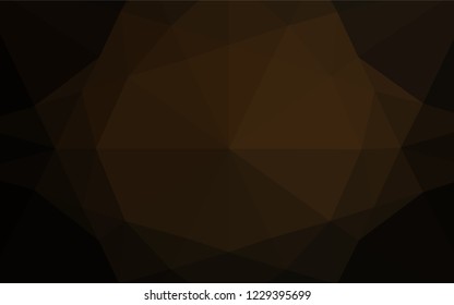 Dark Black vector blurry hexagon texture. Creative illustration in halftone style with gradient. The textured pattern can be used for background.