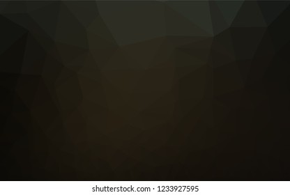 Dark Black vector blurry hexagon pattern. Colorful abstract illustration with gradient. Triangular pattern for your business design.