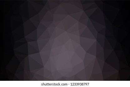 Dark Black vector blurry hexagon template. Colorful abstract illustration with gradient. A completely new design for your business.