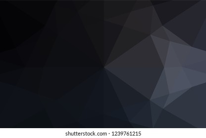 Dark Black vector blurry hexagon template. Glitter abstract illustration with an elegant design. The completely new template can be used for your brand book.