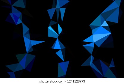 Dark Black vector blurry hexagon template. Colorful illustration in abstract style with gradient. A completely new design for your business.