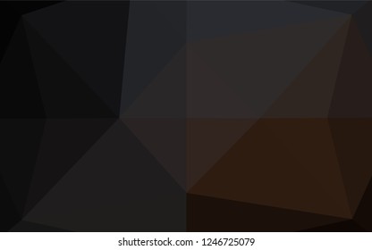 Dark Black vector blurry hexagon pattern. A vague abstract illustration with gradient. The template can be used as a background for cell phones.