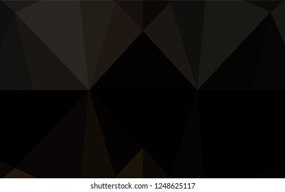 Dark Black vector blurry hexagon texture. Brand new colored illustration in blurry style with gradient. Brand new style for your business design.