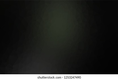 Dark Black vector blurry hexagon pattern. Brand new colored illustration in blurry style with gradient. The template can be used as a background for cell phones.