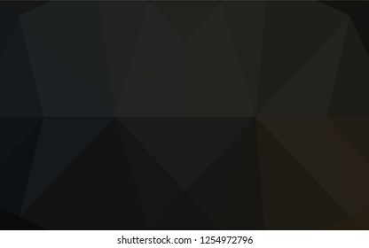 Dark Black vector blurry hexagon pattern. Brand new colored illustration in blurry style with gradient. A completely new design for your business.