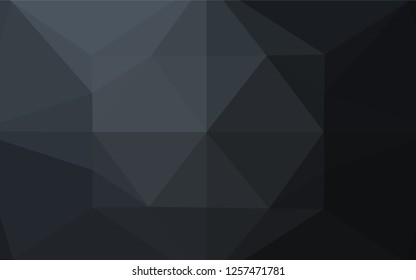 Dark Black vector blurry hexagon pattern. Shining colored illustration in a Brand new style. A completely new design for your business.