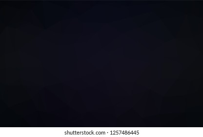 Dark Black vector blurry hexagon texture. A sample with polygonal shapes. The polygonal design can be used for your web site.