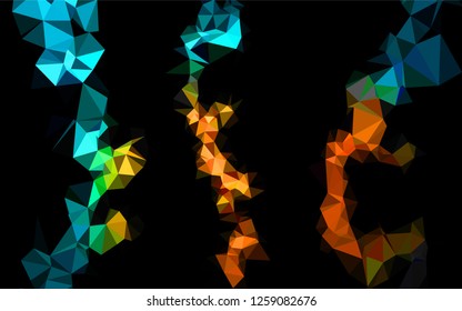 Dark Black vector blurry hexagon texture. Shining colored illustration in a Brand new style. A completely new design for your business.