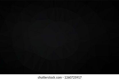Dark Black vector blurry hexagon texture. Glitter abstract illustration with an elegant design. Brand new design for your business.