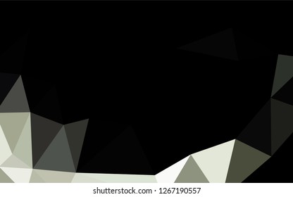 Dark Black vector blurry hexagon template. Shining colored illustration in a Brand new style. The template can be used as a background for cell phones.