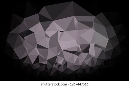 Dark Black vector blurry hexagon template. An elegant bright illustration with gradient. The completely new template can be used for your brand book.