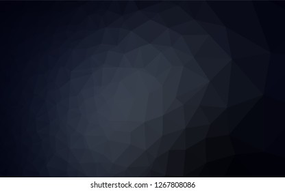Dark Black vector blurry hexagon pattern. Shining colored illustration in a Brand new style. A completely new template for your business design.
