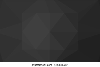 Dark Black vector blurry hexagon texture. Shining colored illustration in a Brand new style. The textured pattern can be used for background.