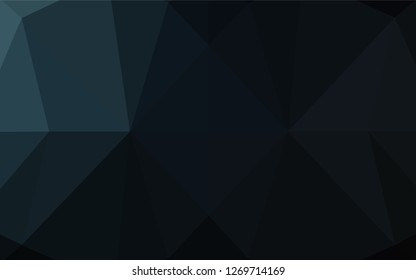 Dark Black vector blurry hexagon texture. Colorful illustration in abstract style with gradient. The textured pattern can be used for background.