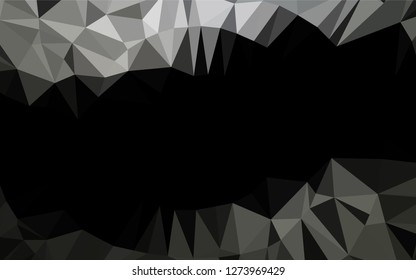 Dark Black vector blurry hexagon texture. Shining colored illustration in a Brand new style. A completely new design for your business.