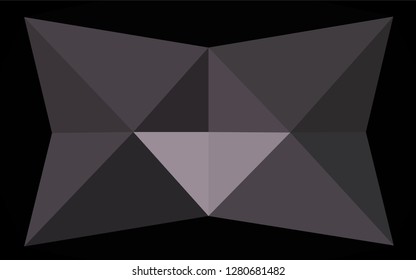 Dark Black vector blurry hexagon template. A completely new color illustration in a vague style. A completely new design for your business.