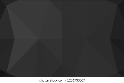 Dark Black vector blurry hexagon texture. Shining colored illustration in a Brand new style. Brand new design for your business.