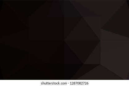 Dark Black vector blurry hexagon pattern. Creative illustration in halftone style with gradient. The textured pattern can be used for background.