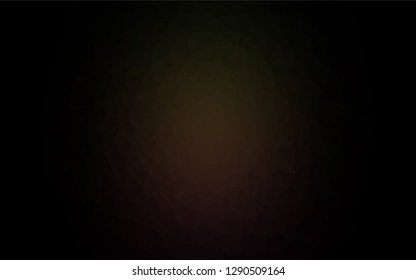 Dark Black vector blurry hexagon pattern. Modern geometrical abstract illustration with gradient. A completely new design for your business.