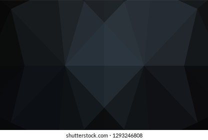 Dark Black vector blurry hexagon pattern. Shining colored illustration in a Brand new style. A completely new template for your business design.
