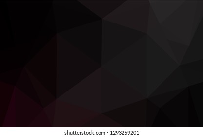 Dark Black vector blurry hexagon template. Glitter abstract illustration with an elegant design. The best triangular design for your business.