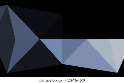 Dark Black vector blurry hexagon texture. Colorful abstract illustration with gradient. The polygonal design can be used for your web site.