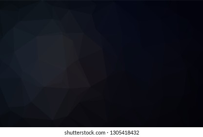Dark Black vector blurry hexagon template. Creative geometric illustration in Origami style with gradient. The template can be used as a background for cell phones.