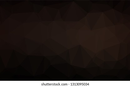 Dark Black vector blurry hexagon template. Triangular geometric sample with gradient.  A completely new template for your business design.
