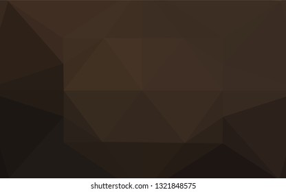Dark Black vector blurry hexagon template. Colorful illustration in abstract style with gradient. Triangular pattern for your business design.