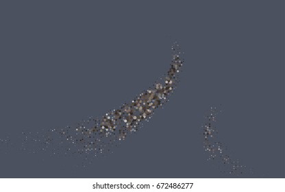 Dark Black vector blurry hexagon background design. Geometric background in Origami style with gradient. 