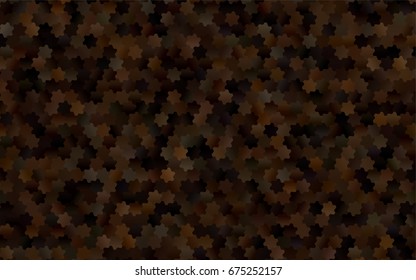 Dark Black vector blurry hexagon background design. Geometric background in Origami style with gradient. 