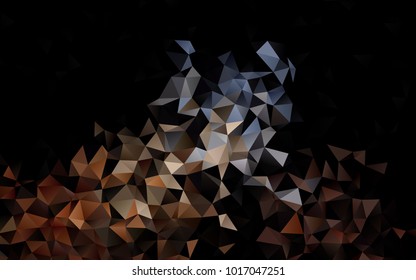 Dark Black vector blurry triangle template. Creative illustration in halftone style with gradient. A completely new template for your business design.