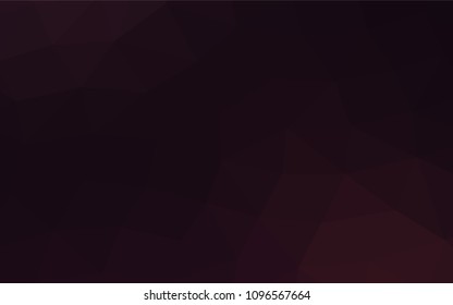 Dark Black vector blurry triangle background. An elegant bright illustration with gradient. A completely new design for your business.