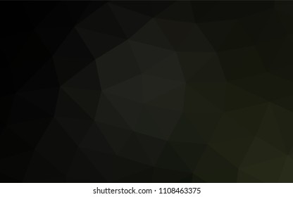 Dark Black vector blurry triangle template. Colorful illustration in abstract style with gradient. The template can be used as a background for cell phones.