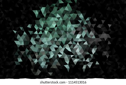 Dark Black vector blurry triangle background. Brand new colored illustration in blurry style with gradient. The elegant pattern can be used as part of a brand book.