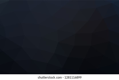 Dark Black vector blurry triangle background. Modern geometrical abstract illustration with gradient. Brand new design for your business.