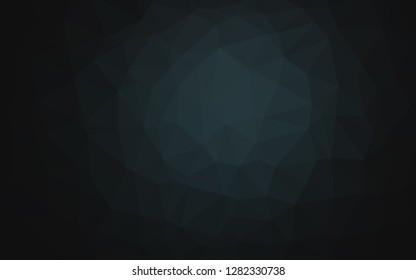 Dark Black vector blurry triangle pattern. Glitter abstract illustration with an elegant design. Textured pattern for background.