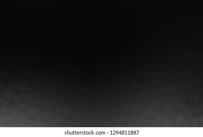 Dark Black vector blurry triangle pattern. Shining colored illustration in a Brand new style. Elegant pattern for a brand book.
