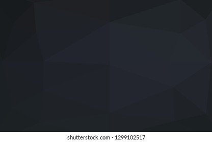 Dark Black vector blurry triangle pattern. A vague abstract illustration with gradient. Brand new design for your business.
