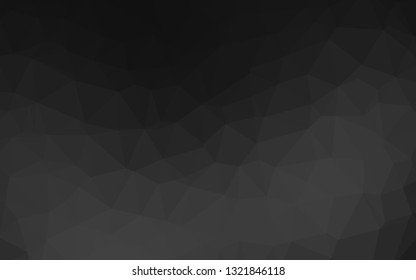 Dark Black vector blurry triangle pattern. A vague abstract illustration with gradient. Template for your brand book.