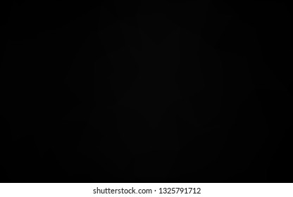 Dark Black vector blurry triangle template. Modern geometrical abstract illustration with gradient. Template for a cell phone background.