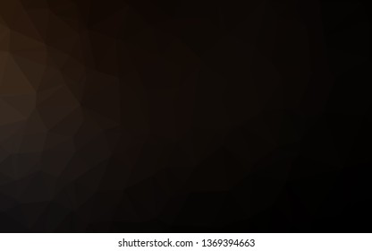 Dark Black vector blurry triangle template. Colorful abstract illustration with gradient. Template for a cell phone background.