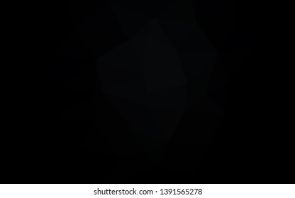 Dark Black vector blurry triangle pattern. An elegant bright illustration with gradient. Elegant pattern for a brand book.