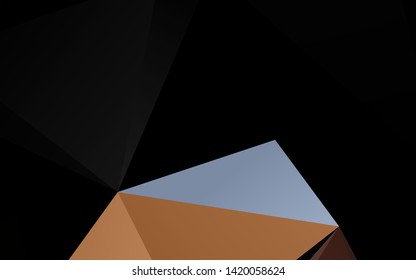 Dark Black vector blurry triangle pattern. Shining colored illustration in a Brand new style. Elegant pattern for a brand book.