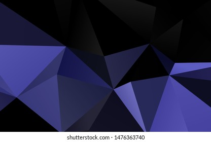 Dark Black vector blurry triangle texture. A vague abstract illustration with gradient. Completely new design for your business.