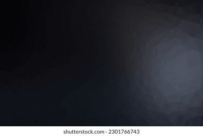 Dark Black vector blurry triangle template. Glitter abstract illustration with an elegant design. Template for a cell phone background.